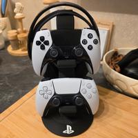 Stand Porta Controller e Cuffie Ps5 Nero