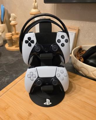 Stand Porta Controller e Cuffie Ps5 Nero