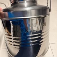 Contenitore acciaio inox per olio