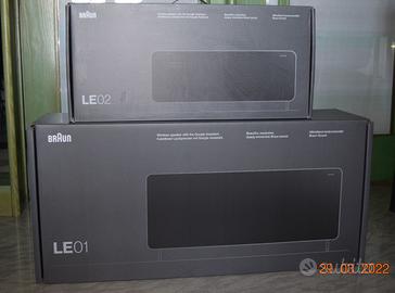 Diffusori casse Braun LE01 e LE02 HiFi NUOVI