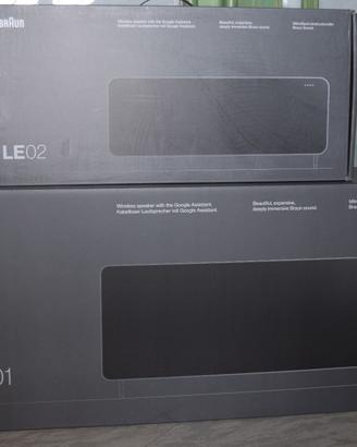 Diffusori casse Braun LE01 e LE02 HiFi NUOVI