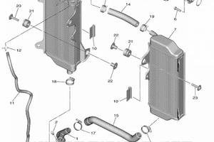 radiatori Yamaha yz 450 2018