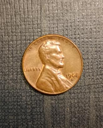 1CENT LINCON 1968 D
