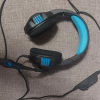 cuffie blu e nere playstation 4
