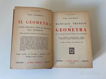 Libro antico "Manuale Tecnico del Geometra" 1941