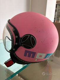 Casco da bambina Momo FGTR Baby rosa opaco