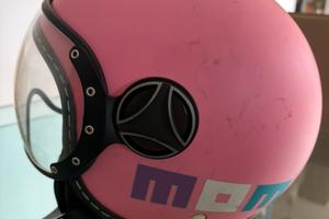 Casco da bambina Momo FGTR Baby rosa opaco