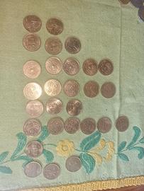 lotto 26 monete 200 lire carabinieri finanza ecc