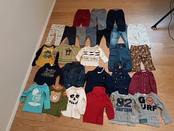 Stock di Pantaloni, magliette, felpe bimbo 2 anni