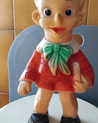 Pinocchio scolaretto in gomma morbida