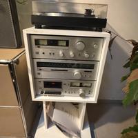 Impianto Hi-Fi vintage completo Sansui con giradis