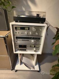 Impianto Hi-Fi vintage completo Sansui con giradis