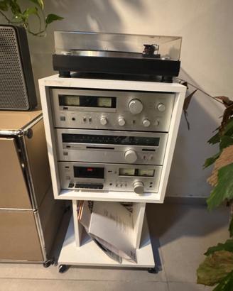 Impianto Hi-Fi vintage completo Sansui con giradis