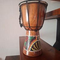 bongo in legno decorato