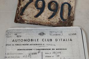 targhe moto con visura