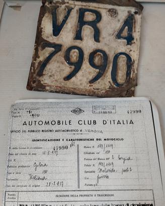 targhe moto con visura