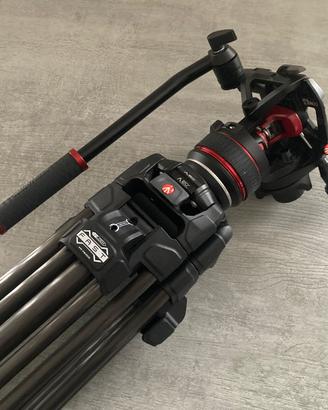 Treppiede Manfrotto + testa Nitrotech