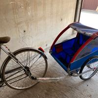 carrellino bici traino biposto   