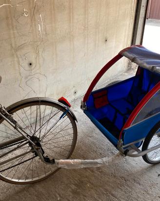 carrellino bici traino biposto   