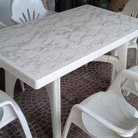 Tavolo da giardino con 6 sedie