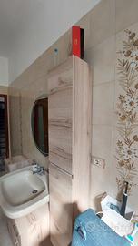 Colonna bagno effetto legno