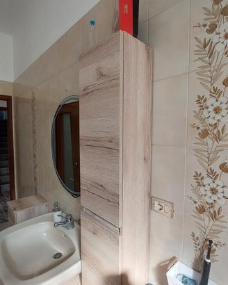 Colonna bagno effetto legno
