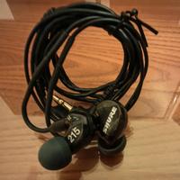 Cuffie auricolari Shure SE215-K-E come nuovi