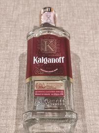 Bottiglia vodka Kalganoff vuota da collezione 