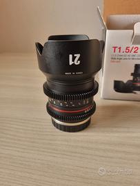 Obiettivo Samyang T1.5 21mm cine