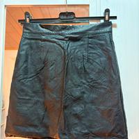 Gonna nera effetto pelle TODAY – zip frontale