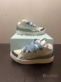 Scarpe Lanvin Curbs bianco blu tg 43