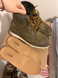 Scarponcino polacchina pelle verde 37