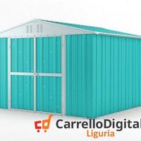 Box struttura lamiera Acciaio 327x307 azzurro