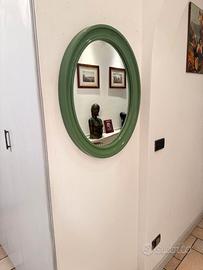 Specchio ovale verde salvis