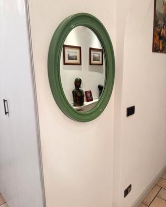 Specchio ovale verde salvis