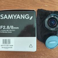 Samyang 8mm f/2.8 UMC Fisheye (Sony E, garanzia)