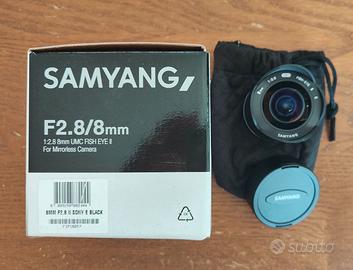 Samyang 8mm f/2.8 UMC Fisheye (Sony E, garanzia)