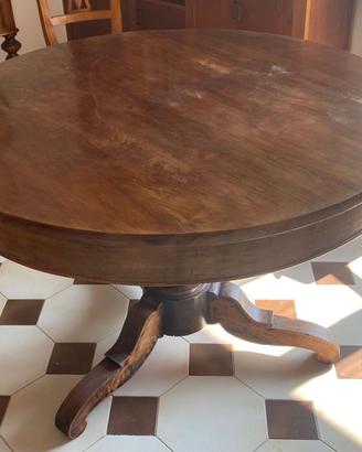 Tavolo rotondo in legno – diametro 112 cm