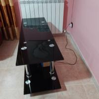 tavolo cristallo nero