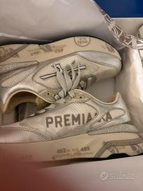 Scarpe Premiata n. 36 bianche/argento