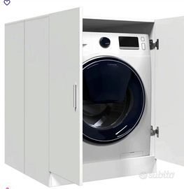 mobile copri lavatrice bianco