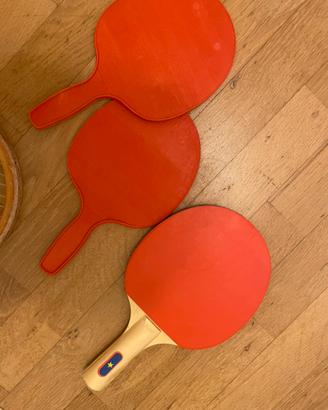Set 3 racchette da ping pong 2 impermeabili
