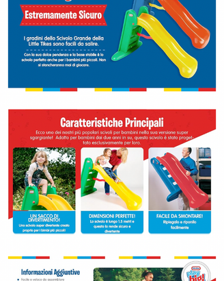 Scivolo bambini little tikes