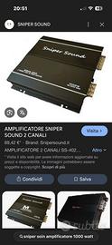 Amolificatore sniper sound 1000w