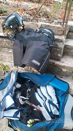 set completo hockey ccm su pista