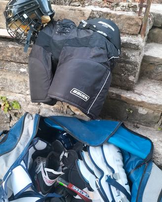 set completo hockey ccm su pista