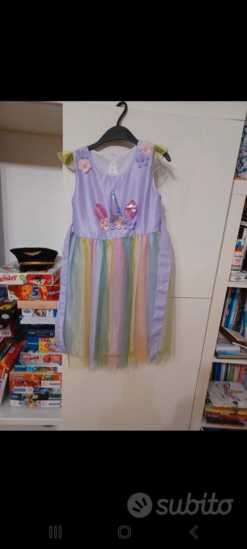 Vestito principessa unicorno bambina tg 6-7 anni - Tutto per i bambini In  vendita a Roma