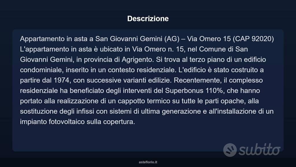 Appartamento – San Giovanni Gemini, Agrigento - Vista 3