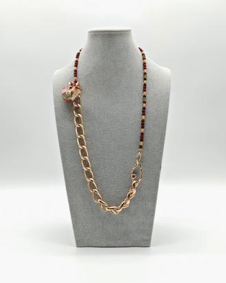 Collana artigianale asimmetrica Sicilian style 