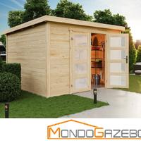 Casa 3x3 casetta 28 mm legno Zamba 7 blockhouse